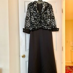 Tadashi Black Tie Dress
